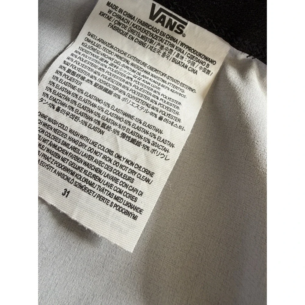 NWOT Vans men's Sz 31 Black Gray Swim Suit